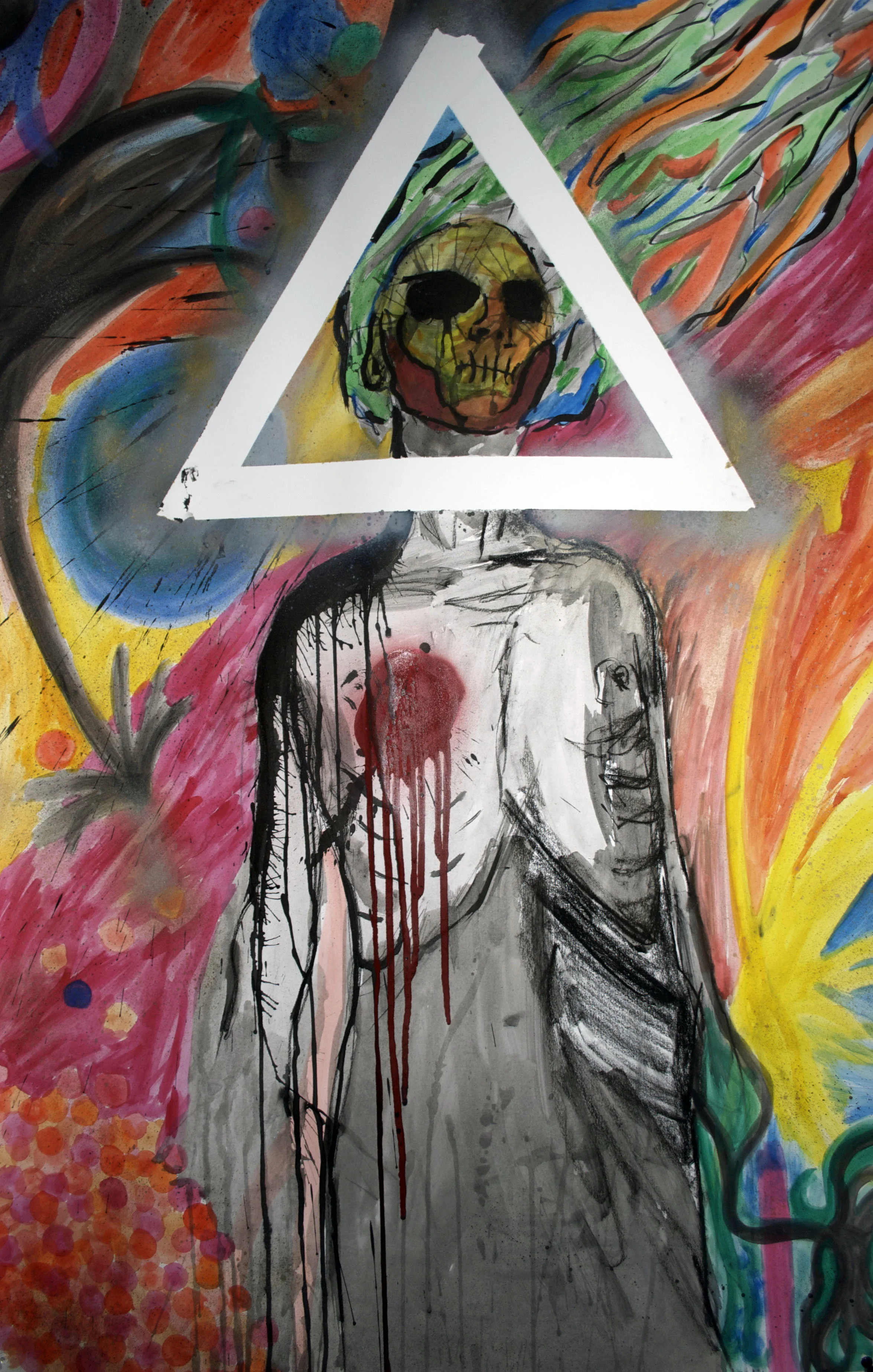 Thunder Has Made Mixed Media 42" x 28"