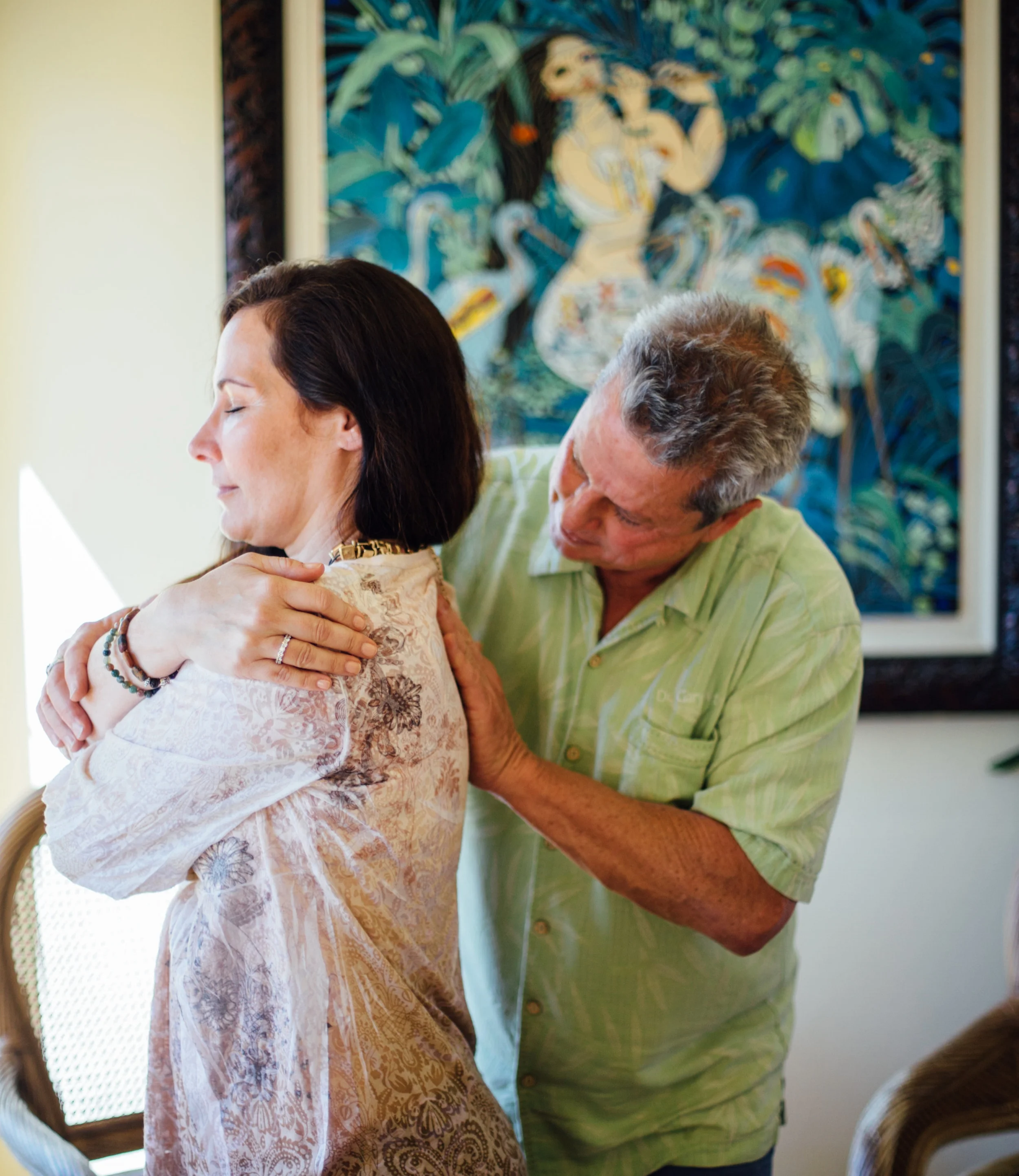 Dr. G and Mara- back work with painting.jpg