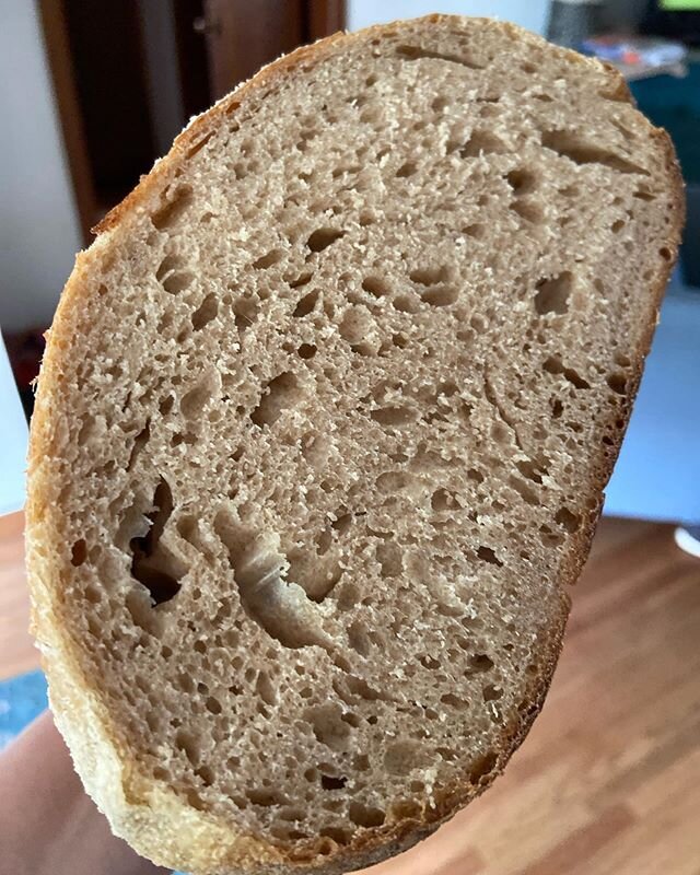 Beautiful crumb from the sourdough I posted yesterday.