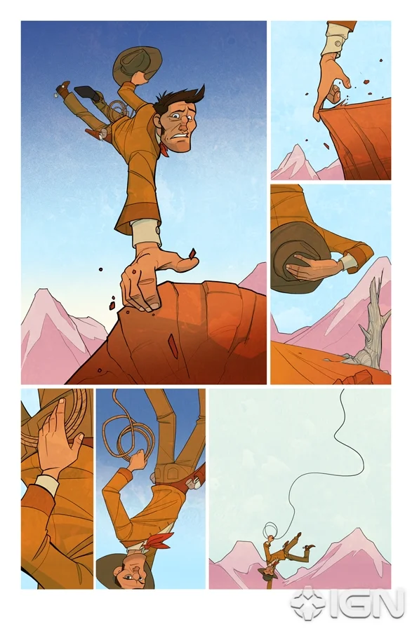 Randy Bishop Sample page from "The Thrilling Adventure Hour".