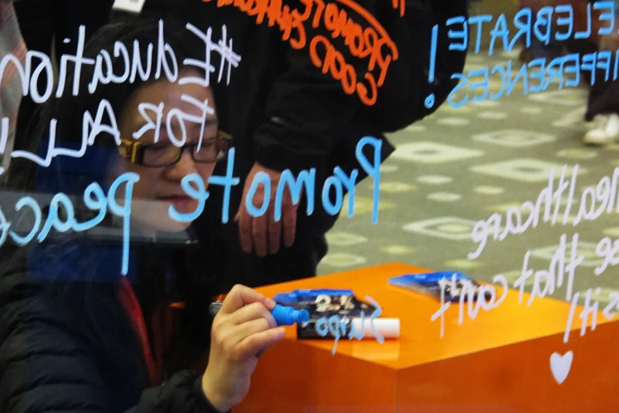 We had over 5000 people write on our walls each day what they would do if they had more power