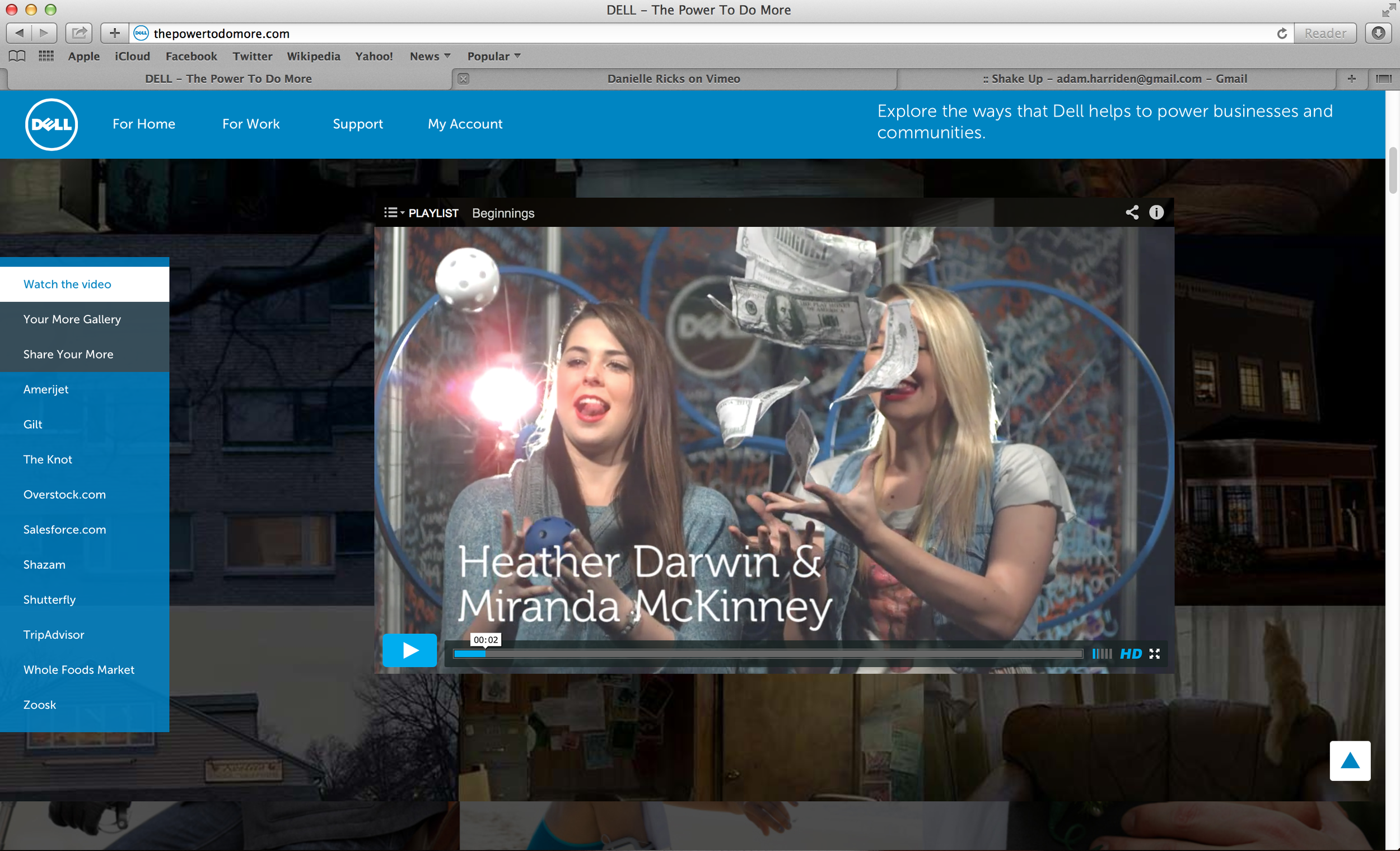 Web platform would support all content created, linking out to all Dell social platforms plus the SXSW data base