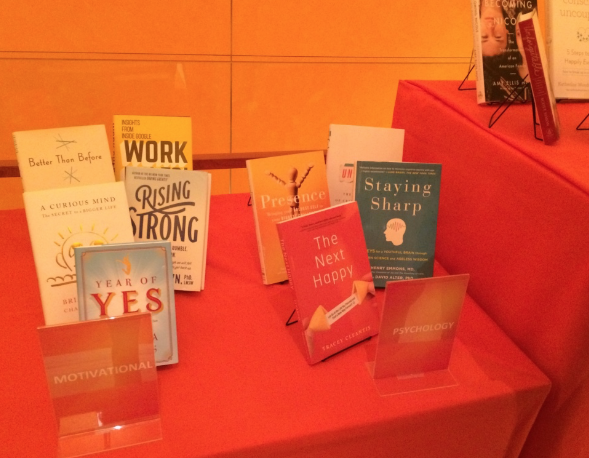 Here was her book on the table with all the other finalists':