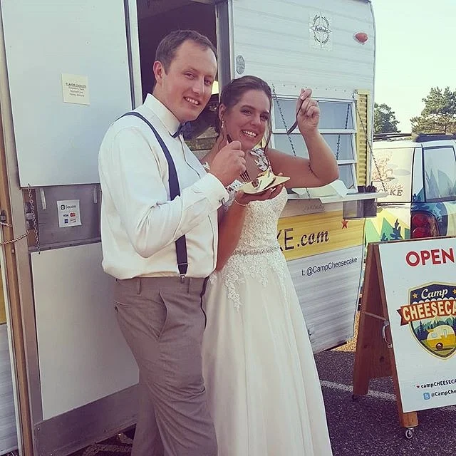 We will bring Camp Cheesecake to your wedding! Guests have so much fun with it and it saves space and clean up! Great for outdoor weddings. We operate April thru October! Pricing varies for wedding. We can accomodate any budget!