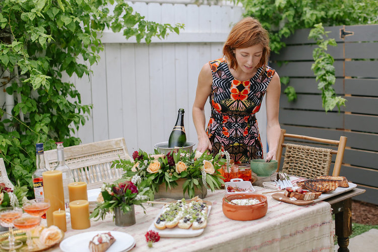 Sometimes I like to match my dress to the tabletop ;) DRESSBAR butterfly fit and flare dress