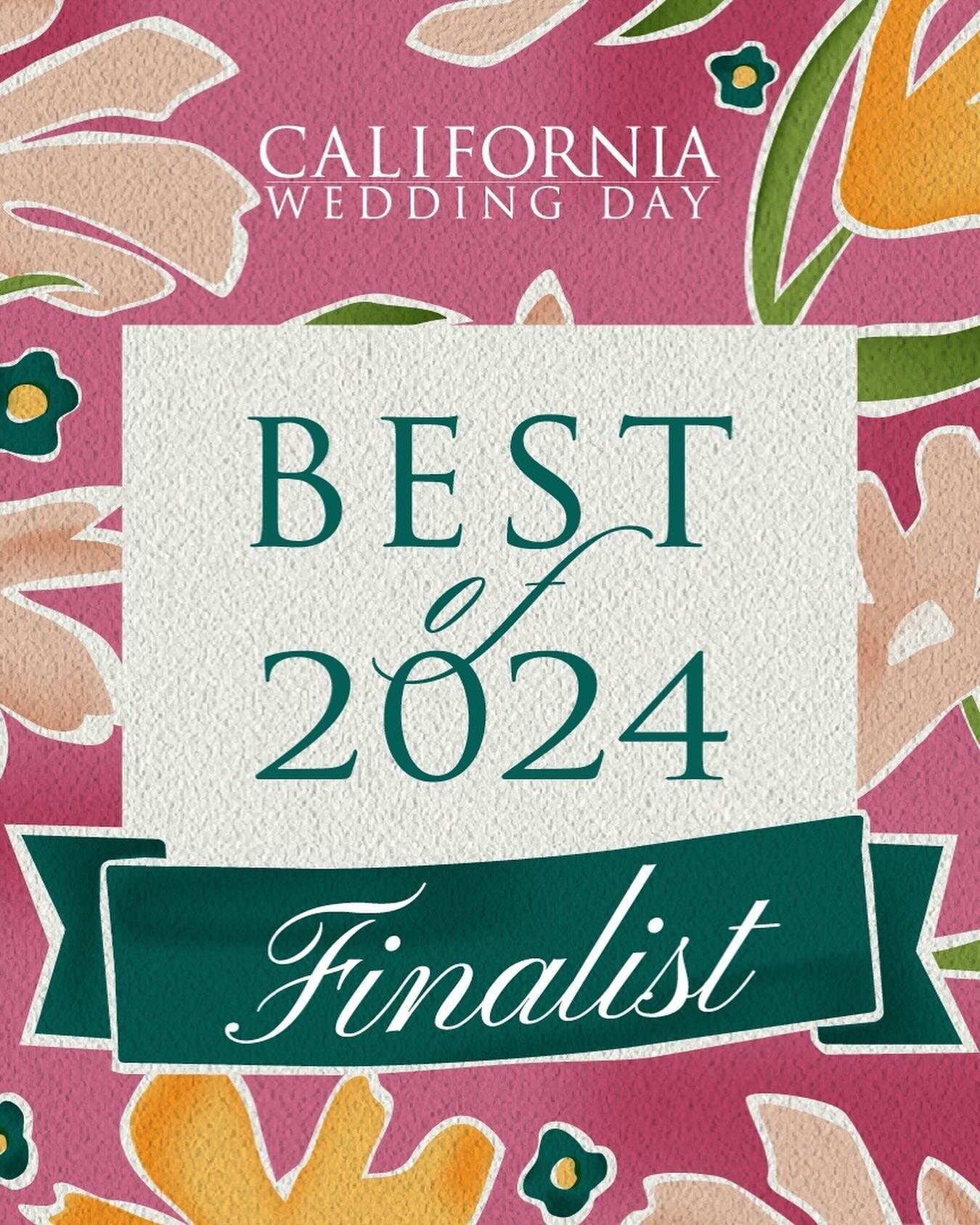 We are so honored to be nominated again for California Wedding Day&rsquo;s Best Of 2024! It&rsquo;s always heartwarming to see our small family business brighten so many people&rsquo;s special days, no matter where they are! We are so blessed to be a