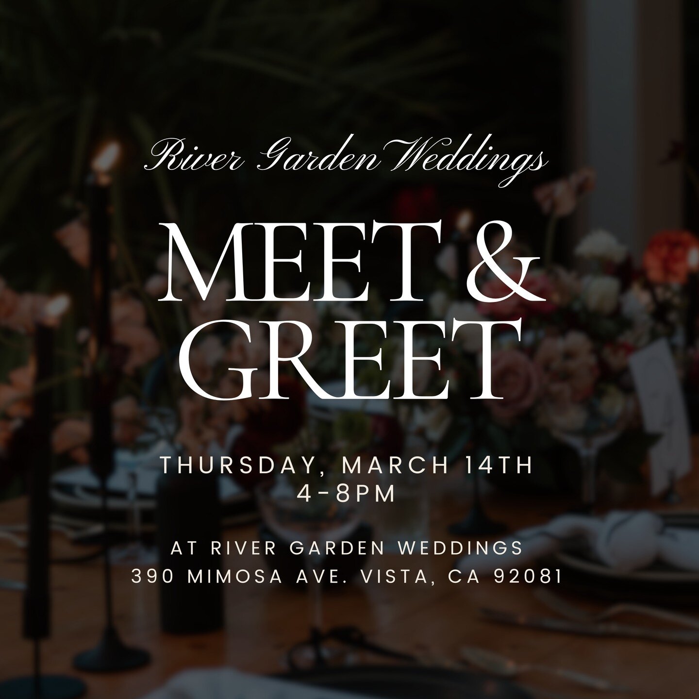 Hello all! We'll be heading over to the River Gardens this Thursday for River Garden's Meet and Greet! Feel free to sign up through the link on our bio, and come on out and meet our team as we show off some awesome designs with you! ❤️