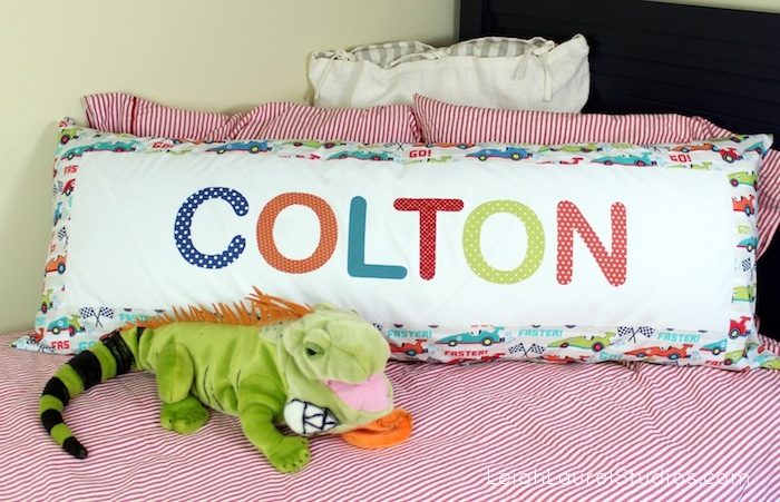 Name Body Pillow Tutorial by Leigh Laurel Studios