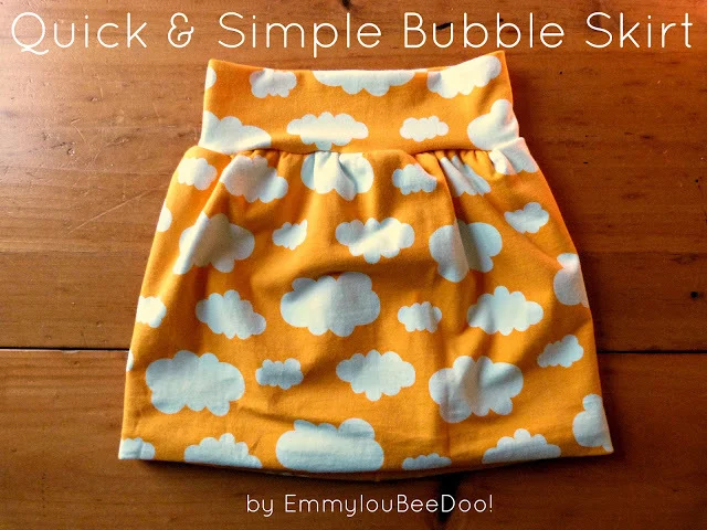 Quick and Simple Bubble Skirt by EmmylouBeeDoo