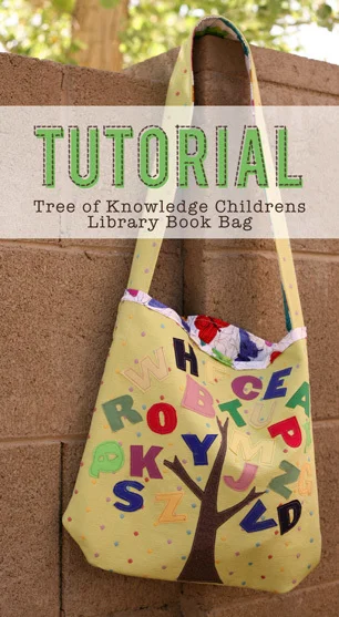 Children's Library Book Bag by Pile of Fabric