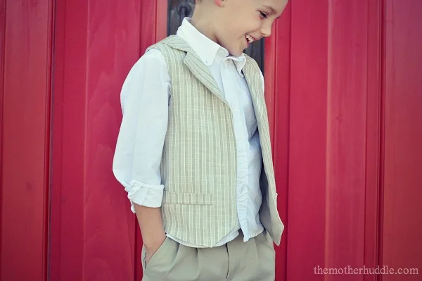Boy's Vest by The Mother Huddle