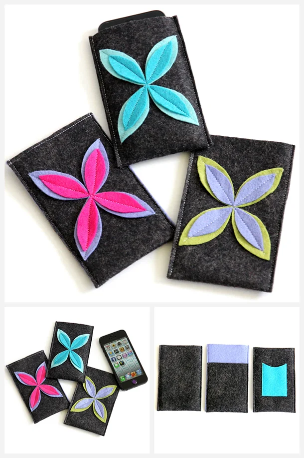 Felt Flower Design iPhone Case
