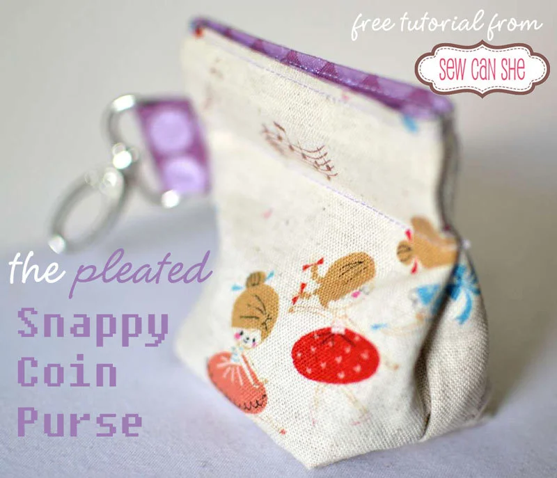 Snappy coin purse free sewing pattern!