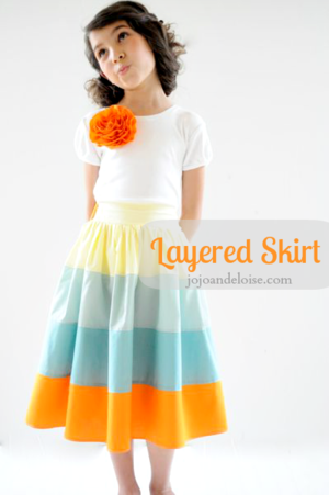 Layered Skirt Tutorial from Jojo and Eloise