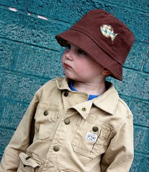 Reversible toddler bucket hat pattern from Sew Much Ado