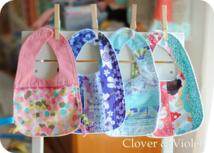 Baby Bib Tutorial from Clover and Violet
