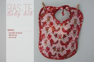 Bias Tie Baby Bib from Birch Fabrics