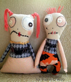 His and Hers Zombie Dolls by Audrey Petit