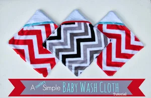 Baby Washcloth tutorial from SewVery