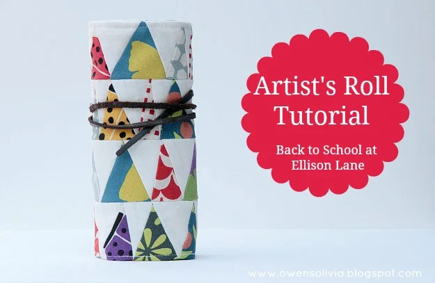 Artists Roll Tutorial from Ellison Lane, crayon, marker, pencil holder