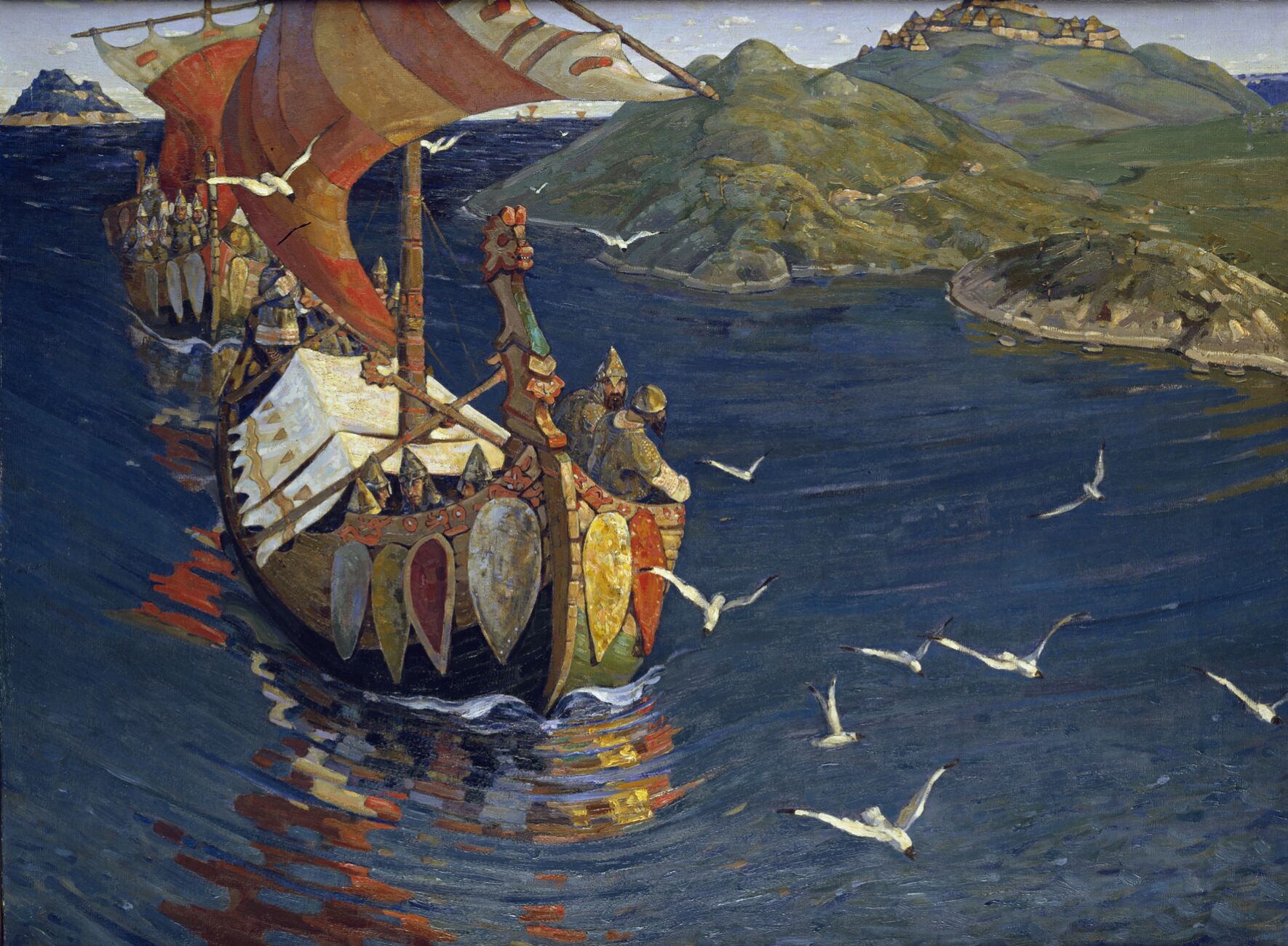 Guests from Overseas by Nicholas Roerich