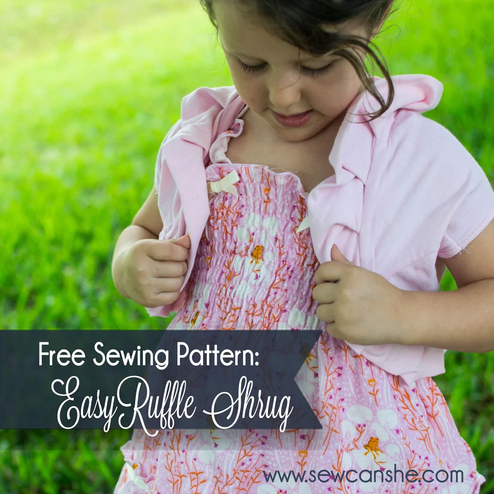 easy ruffle shrug free pdf pattern