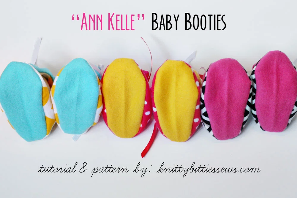 “Ann Kelle” Baby Booties Tutorial from knitty bitties