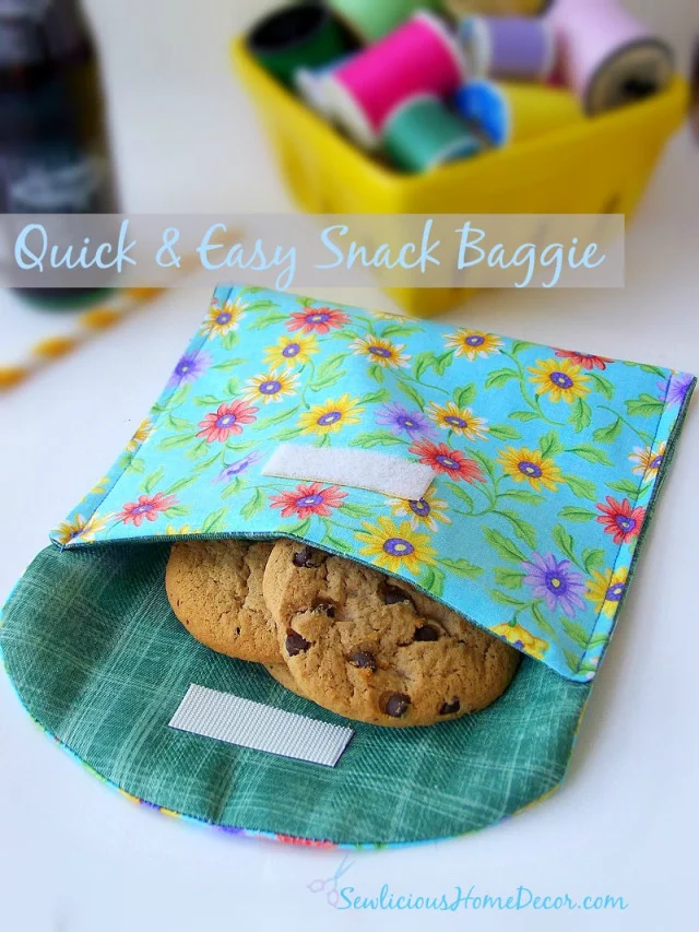 Quick and Easy Snack Baggie from Sewlicios
