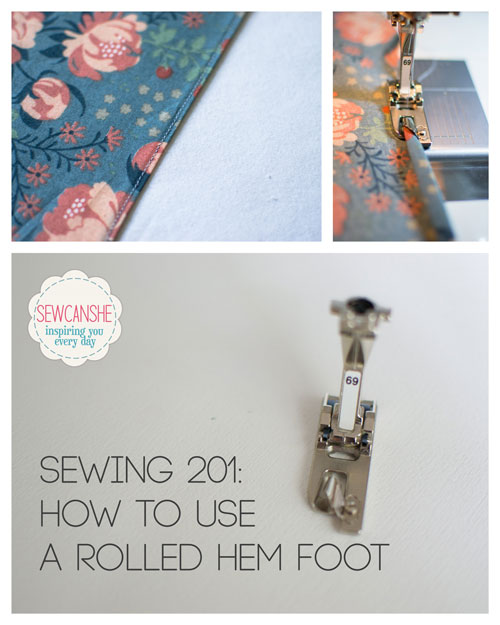How to Use a Rolled Hem Foot {HEMMER FOOT}