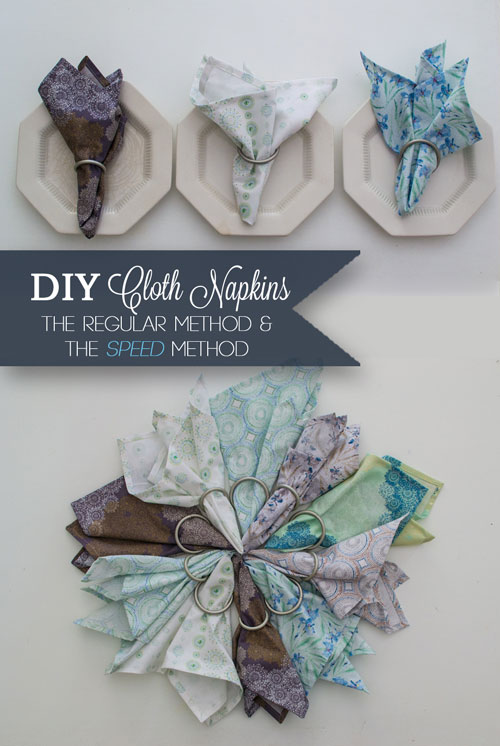 How To Sew Cloth Napkins The Regular Method And The Speed Method Sewcanshe Free Sewing Patterns For Beginners