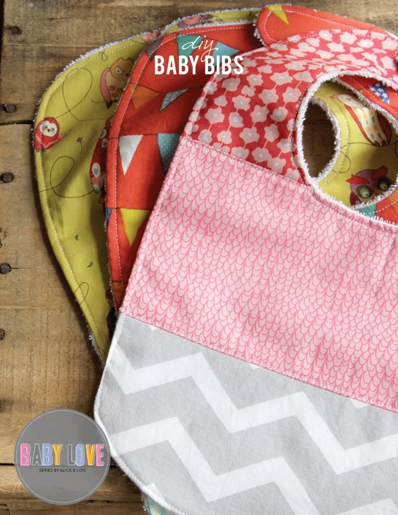 DIY Baby bibs from Alice & Lois