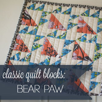 classic quilt block: the Bear Paw