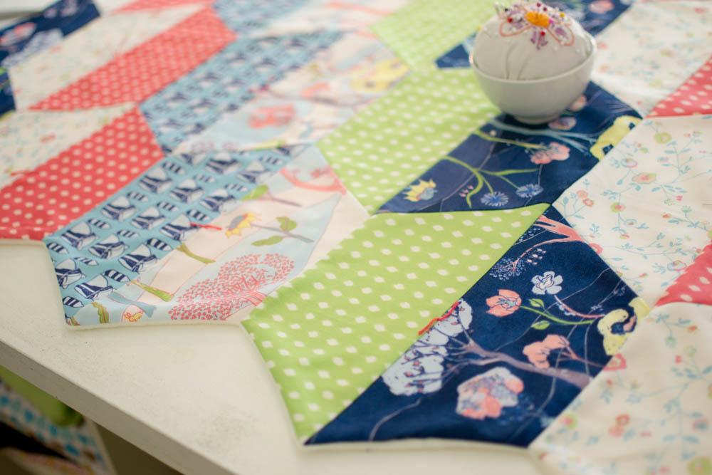 Show Off Saay A Sweet Half Hexi Baby Quilt Sewcanshe Free Sewing Patterns And Tutorials - Blend Fabric Garden Party Show Off Saay A Sweet Half Hexi Baby Quilt Sewcanshe Free Sewing Patterns And Tutorials - Blend Fabric Garden Party
