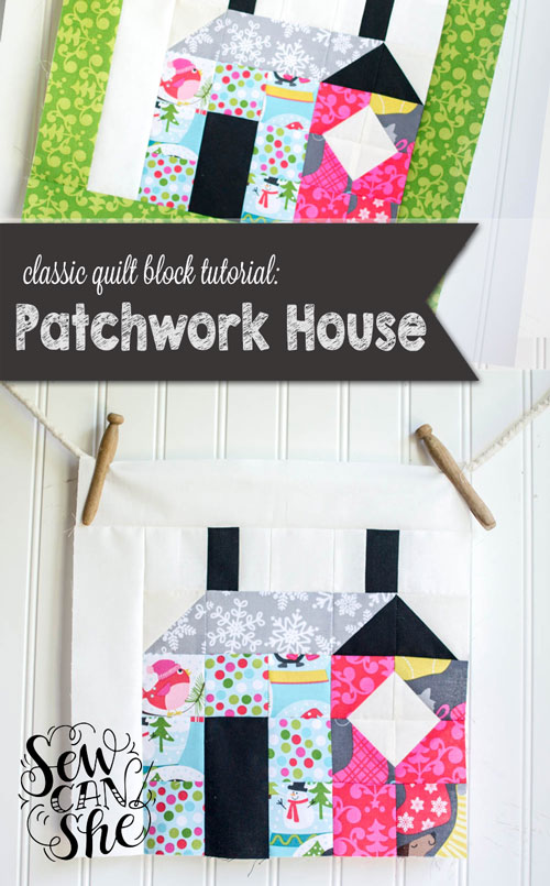 Easy Quilt Block Tutorial: Patchwork House Block!