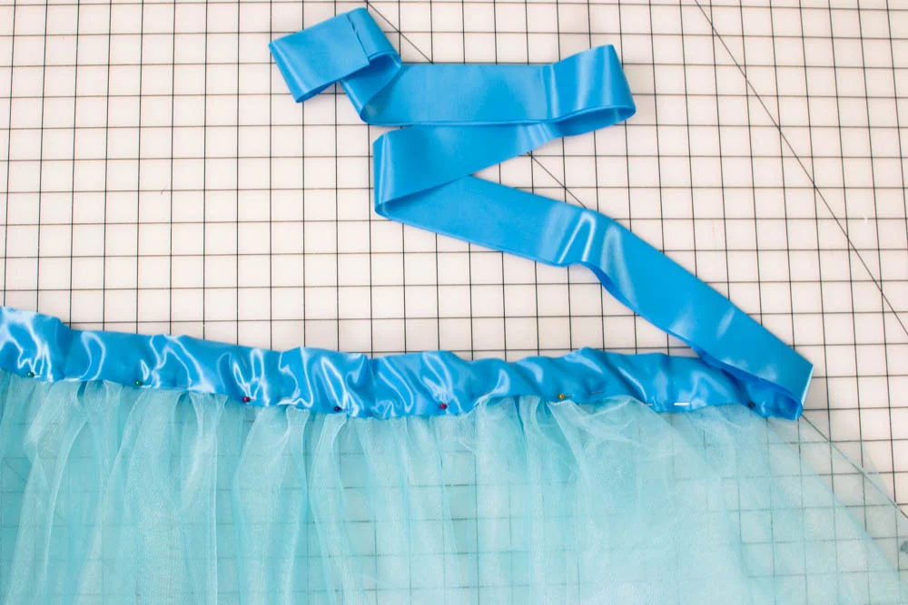 DIY Tulle and Ribbon WrapAround Skirt