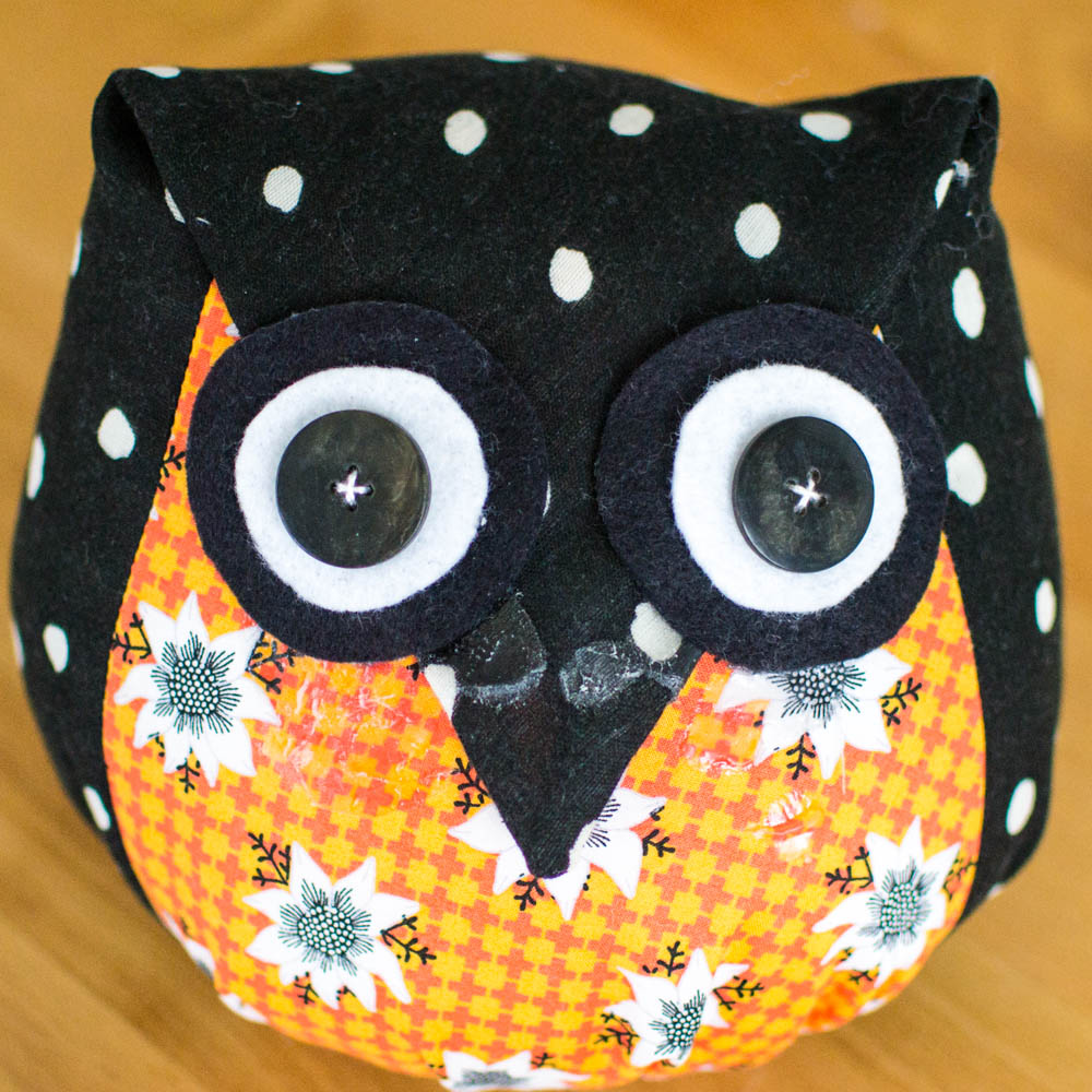 free stuffed owl sewing pattern