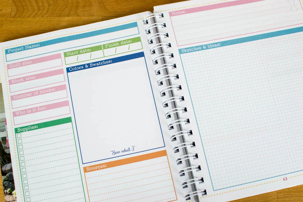 Graph paper in the project planning section - yay!