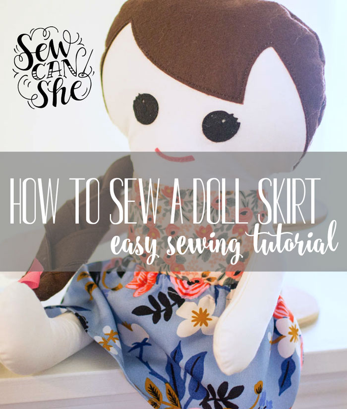 How to Sew a Doll Skirt {easy sewing tutorial}