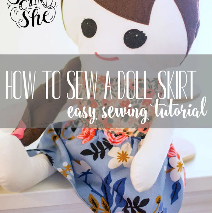 How to sew a doll skirt. Easy!