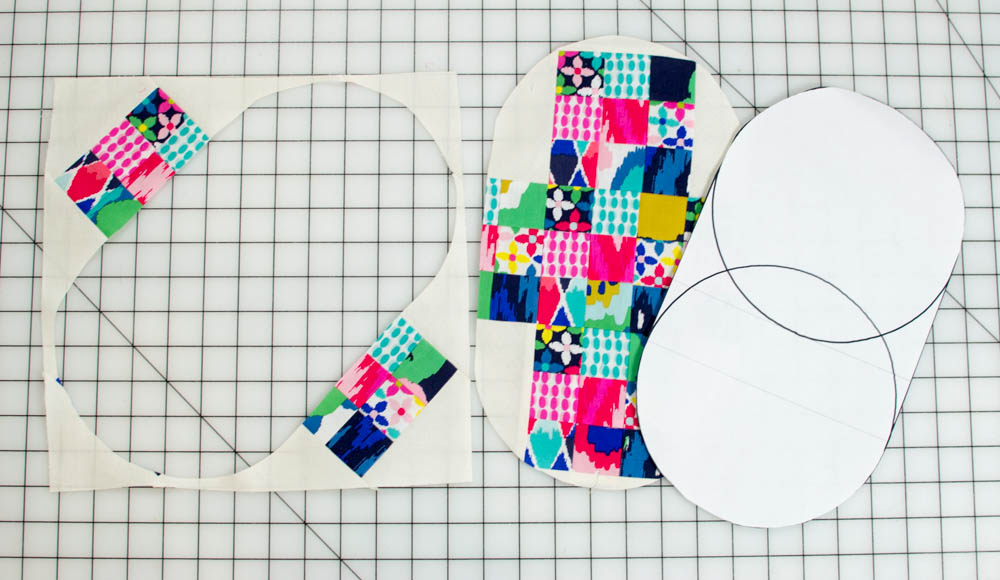 The orphan quilt block that I cut this pouch piece from was my Grandmother's Cross tutorial.