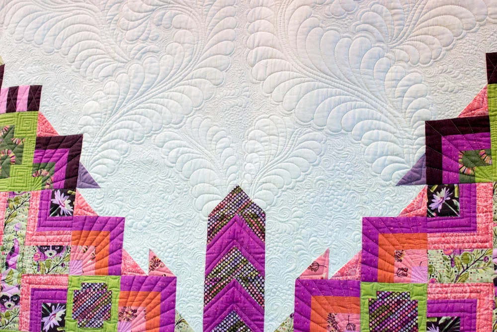 Geometrics and Rulers a Long Arm Quilting with Angela