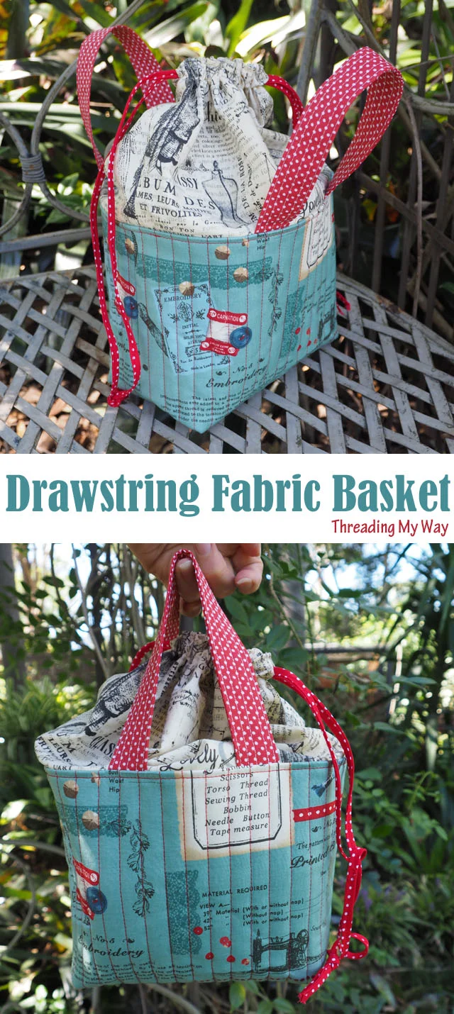 drawstring basket