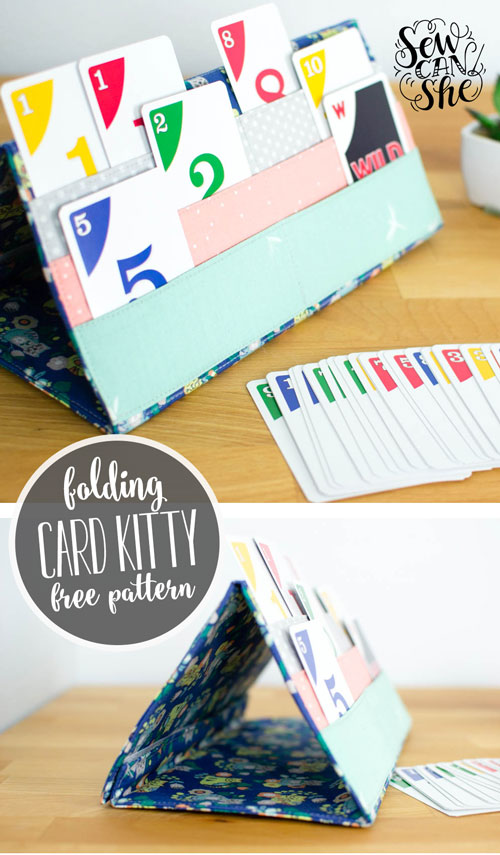 The Card Kitty (card holder for playing card games) - free sewing