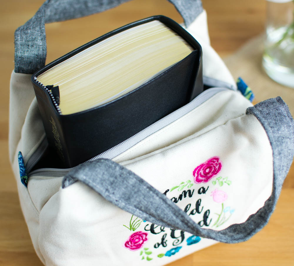 How to Sew a Scripture Case from my Free Chubby Lunch Tote Sewing Pattern