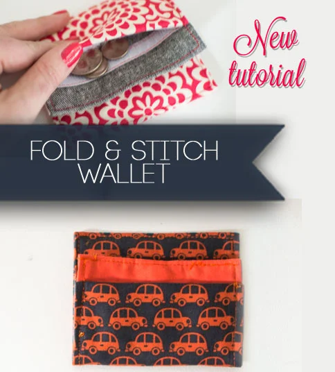 The Fold and Stitch wallet pattern is fast and easy!