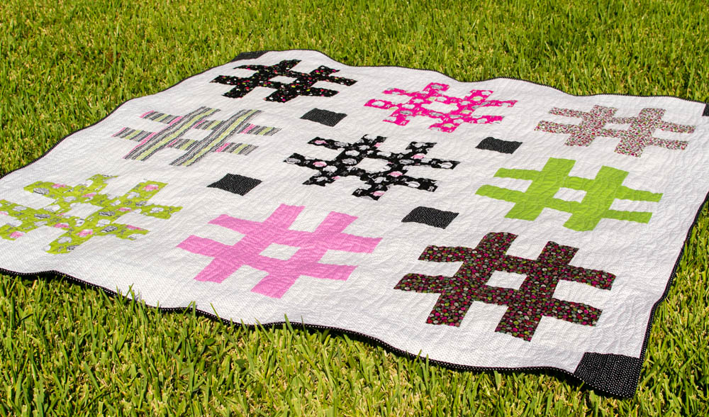 The Jumbo Hashtag Quilt {free pattern!} — SewCanShe | Free Sewing ...