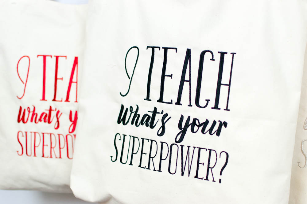 free teacher superpower embroidery design