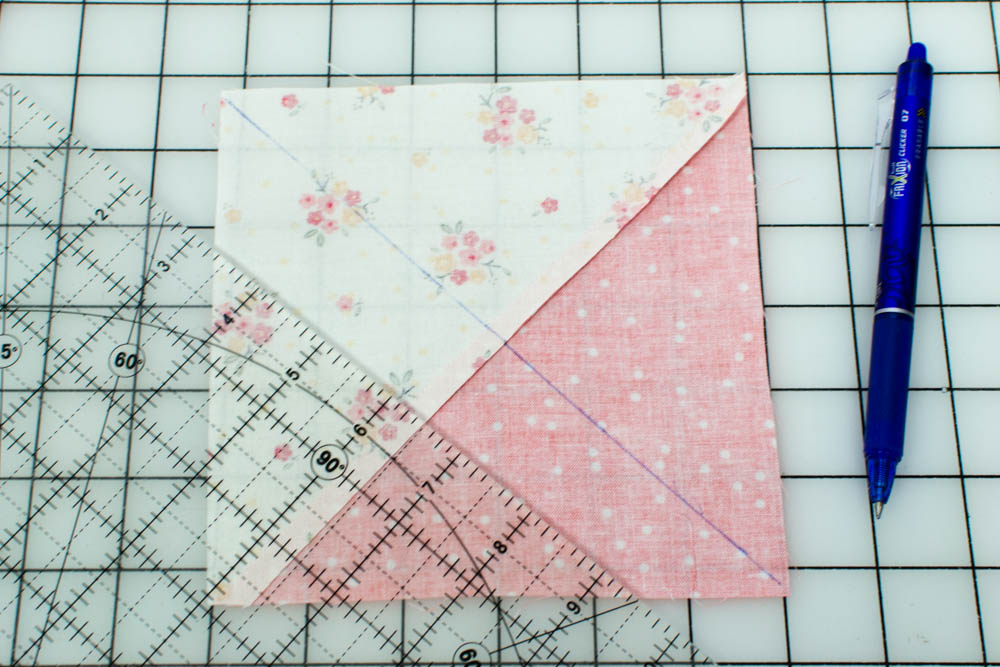 Easy Peasy Charm Square Quilt (Part 2) ~ Half Square Triangle Quilt