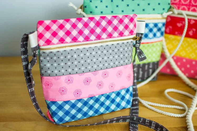 Sew a fast and easy cross body tote!