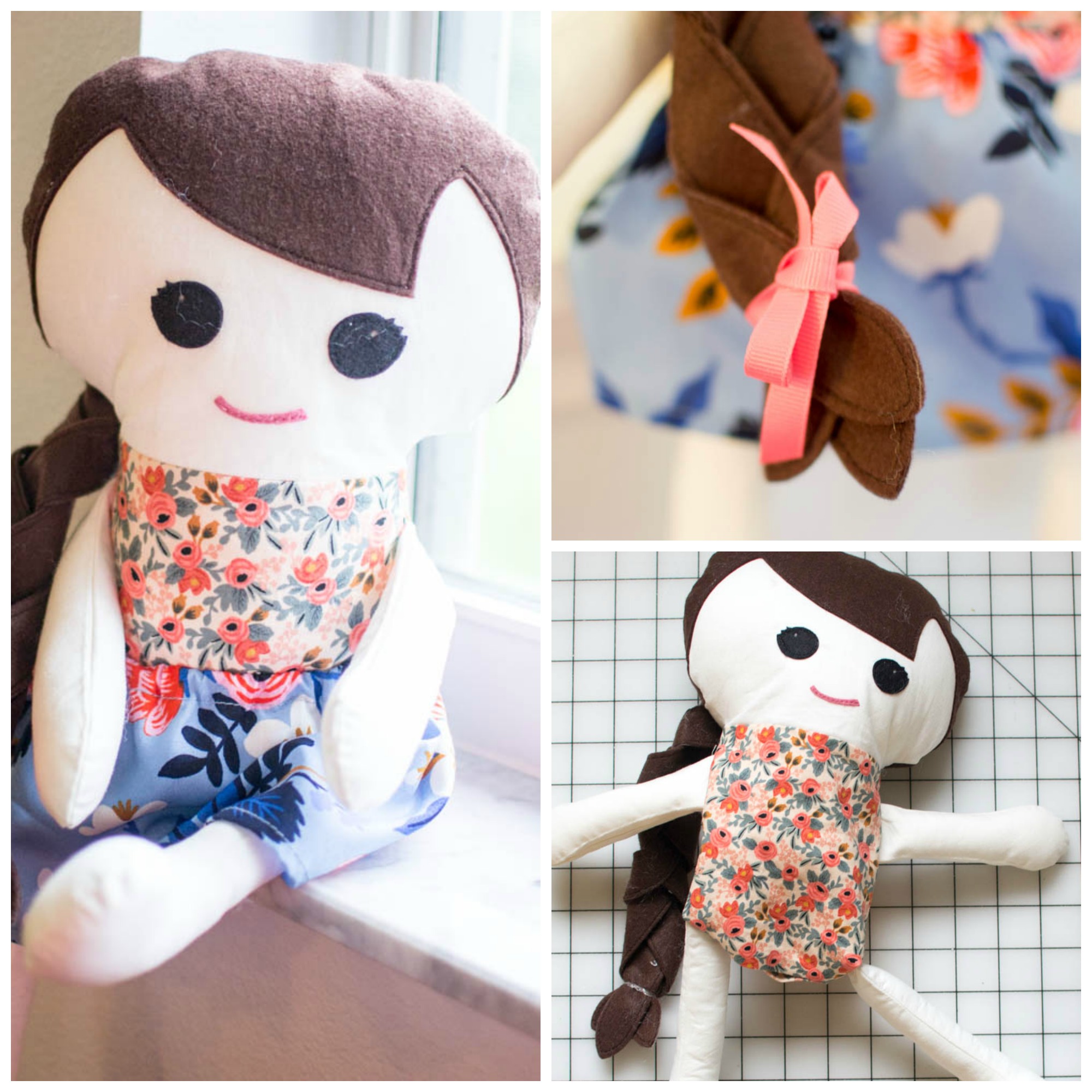 Adorable Free Fabric Doll Pattern Meet Katy Sewcanshe Free Sewing Patterns And Tutorials